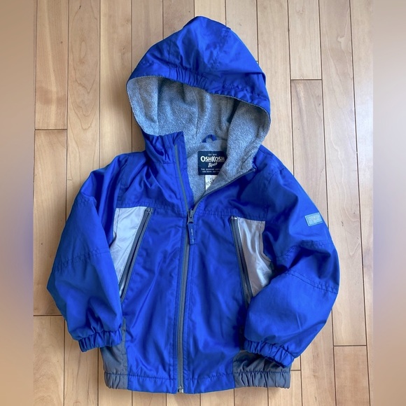 Oshkosh B’gosh fleece lined rain jacket 4T - Picture 1 of 13